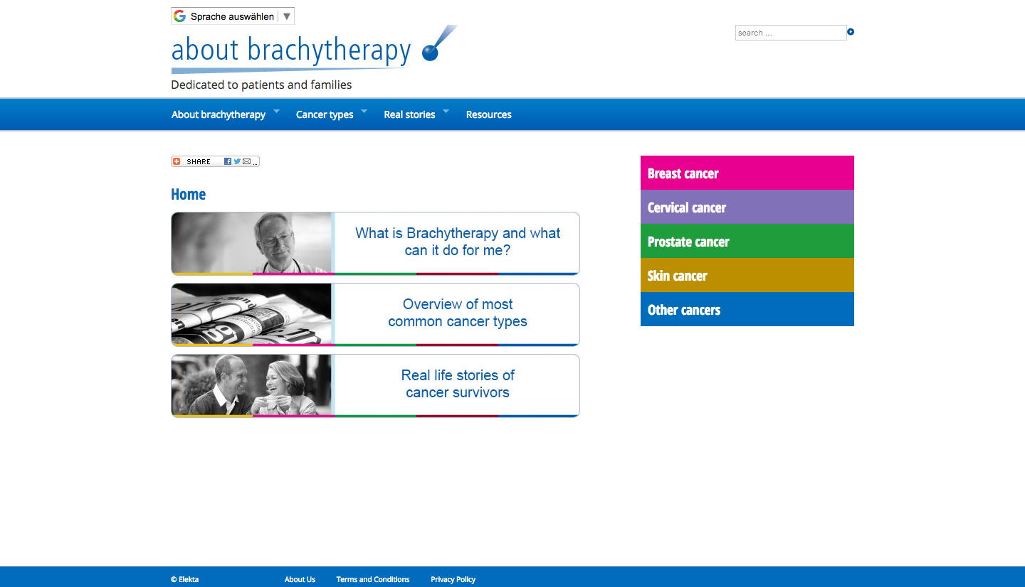 Screenshot About Brachytherapy